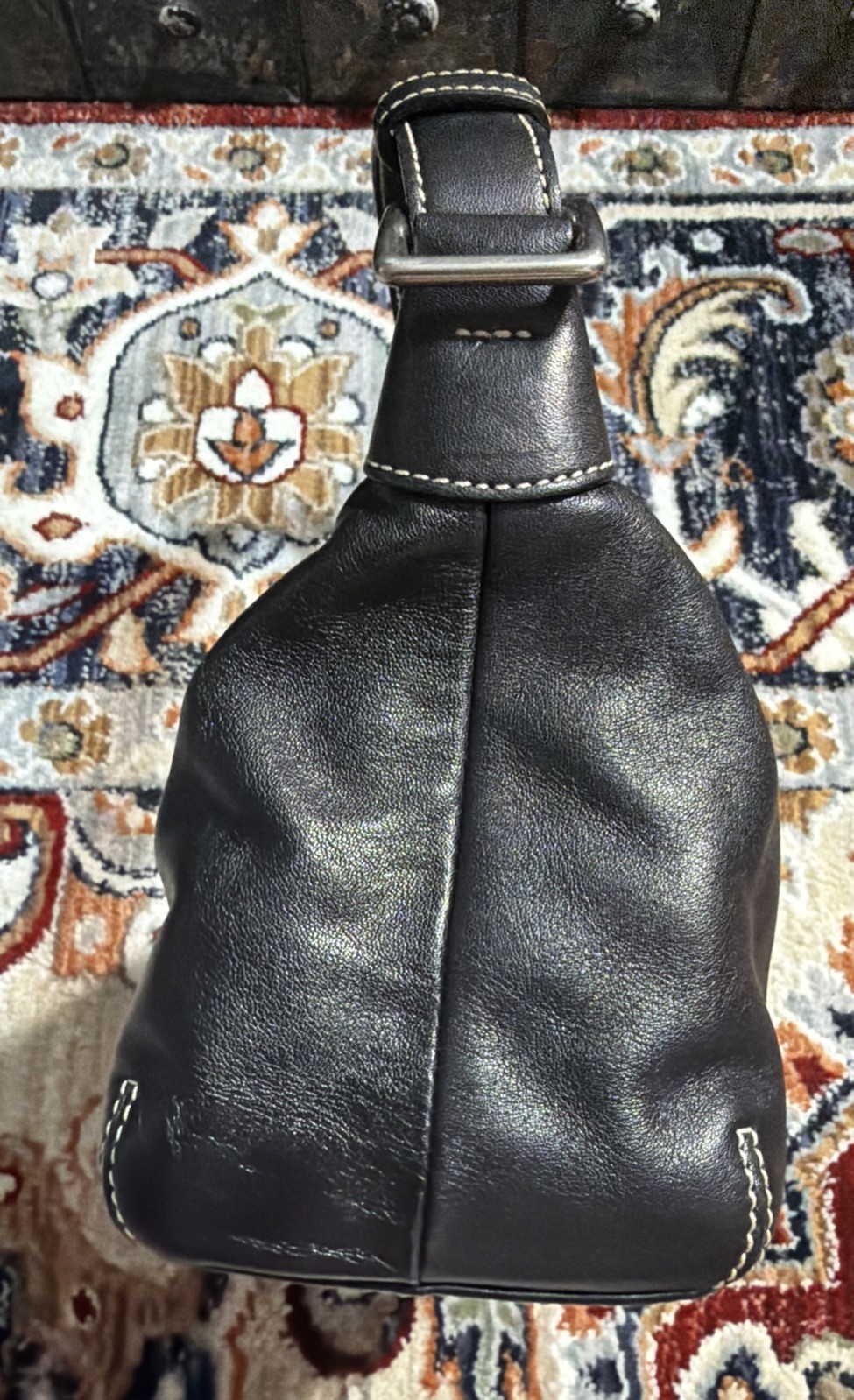VTG Y2K COACH 9564 Black Leather Legacy Demi Hobo Shoulder Bag Convertible Strap