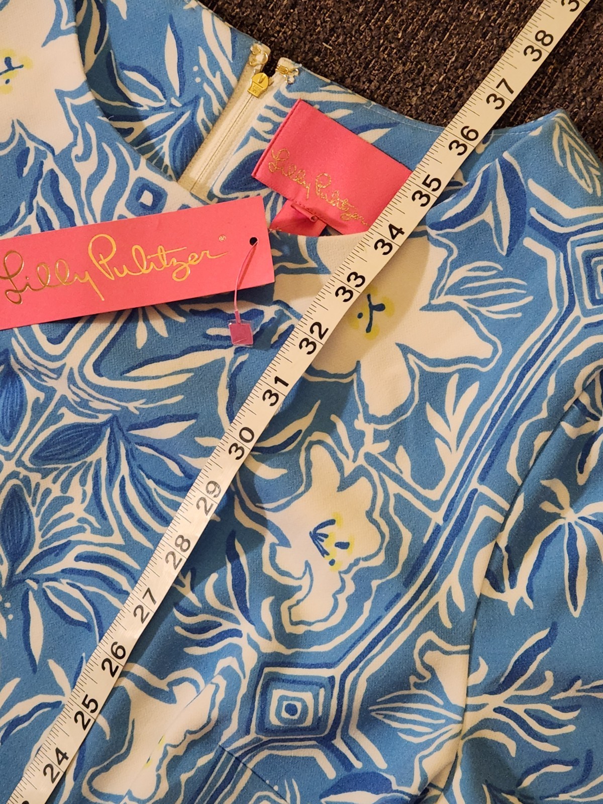 🆕️ 💙SIZE 16 HTF Lilly Pulitzer💙 – Dixey Short Sleeve Stretch Shift Dress