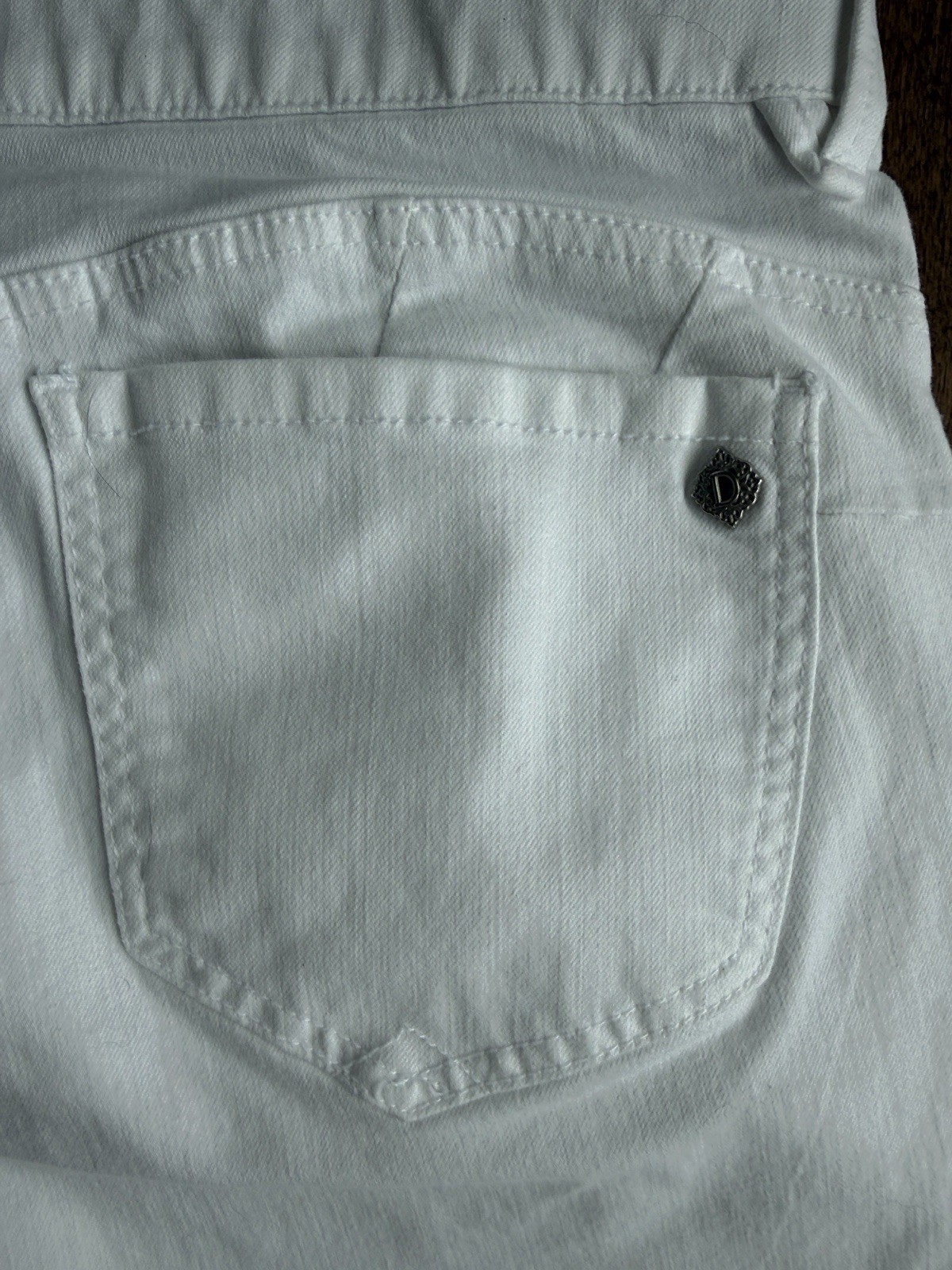 Democracy Ab’solution White High Rise Straight Leg Jeans 14P