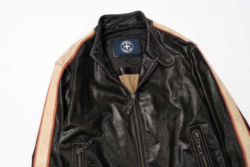 Men Strellson Jacket Black Leather 36 / S / 44