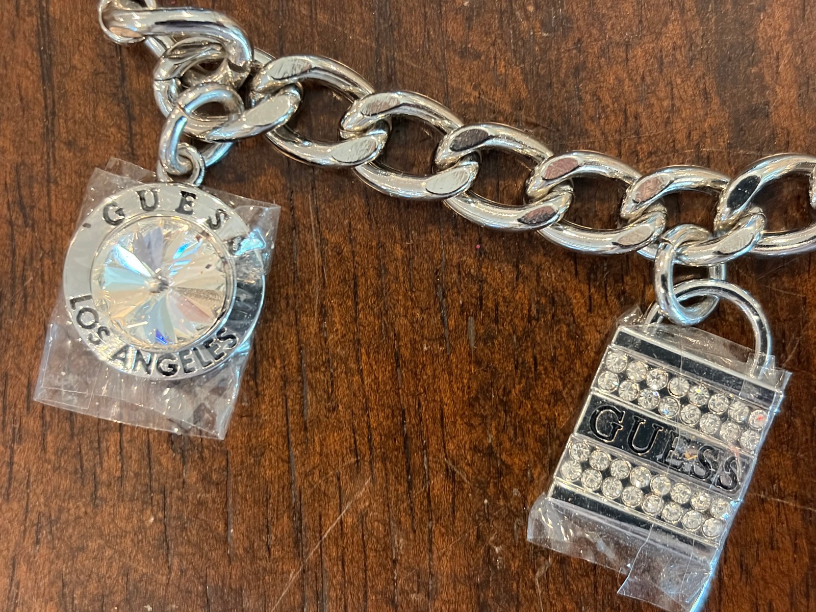 Guess Handbag Bag Extension Chain, Handbag Strap Extender with Charms