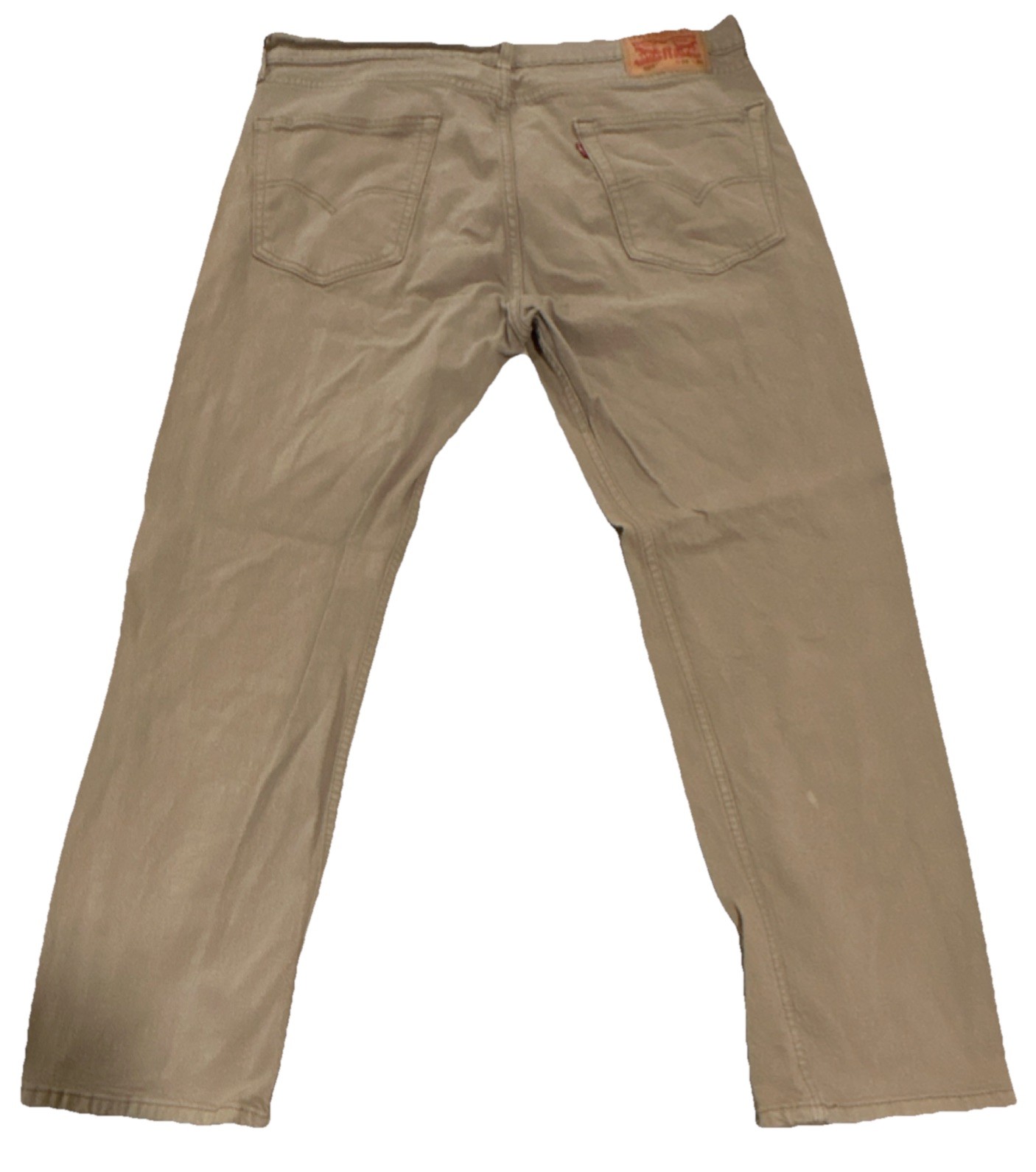 Levi’s Straight Beige Cotton Denim Jeans Regular Fit 505 Series Classic Men’s