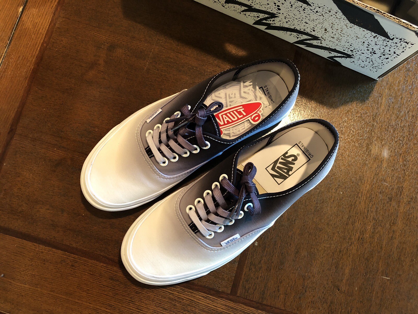 VANS Vault OG Authentic LX Dip Dye Black White VN0A4BV9B4R1 M 8.0 / W 9.5 NWB