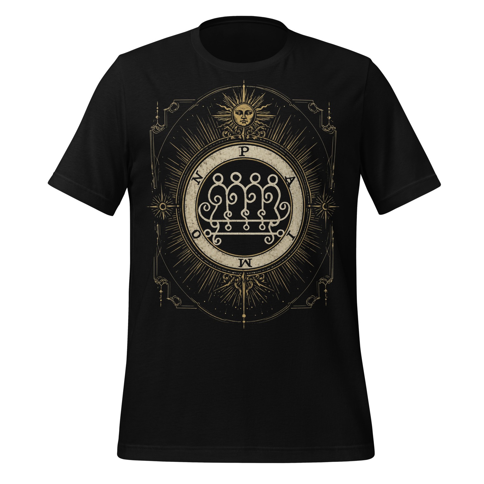 Seal of King Paimon T Shirt Ars Goetia Demon Sigil Occult Luciferian Tee XS-5XL