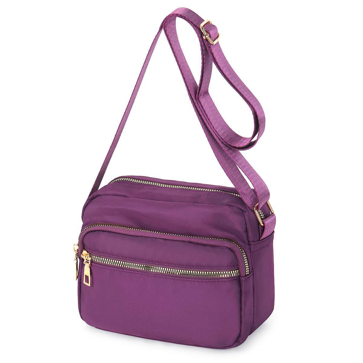 Messenger Handbag Waterproof Women Ladies Multi Pocket Cross Body Shoulder Bag