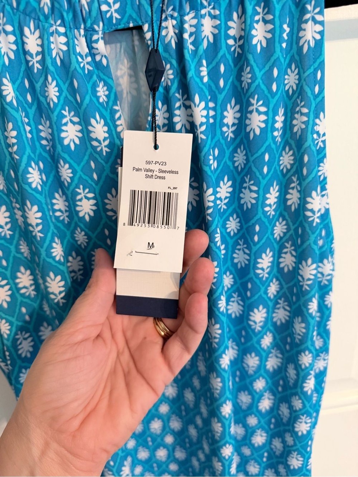 NWT Cabana Life Turquoise and White Halter Midi Dress