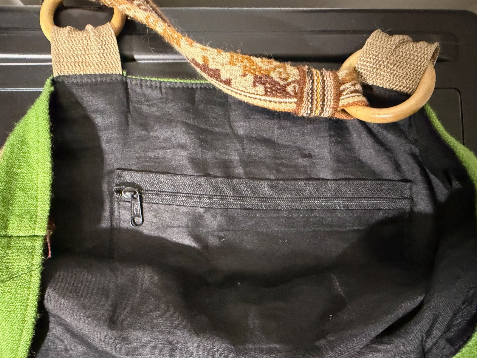 Southwest style lined re-usable tote bag