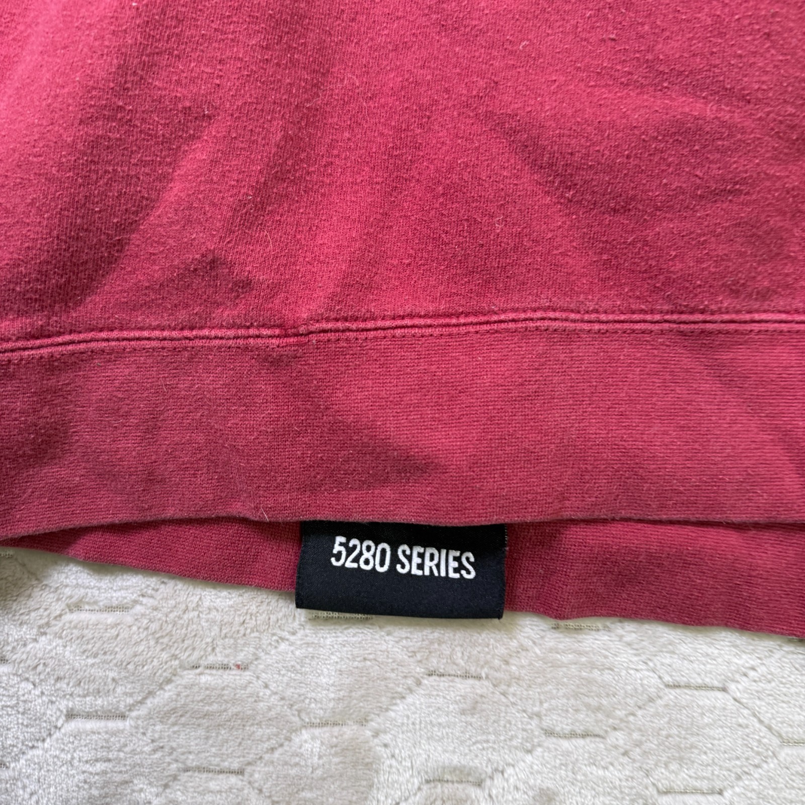 Level 1 Red Hoodie Sweatshirt Streetwear Pullover Sz XXL 5280 Series Faded Worn