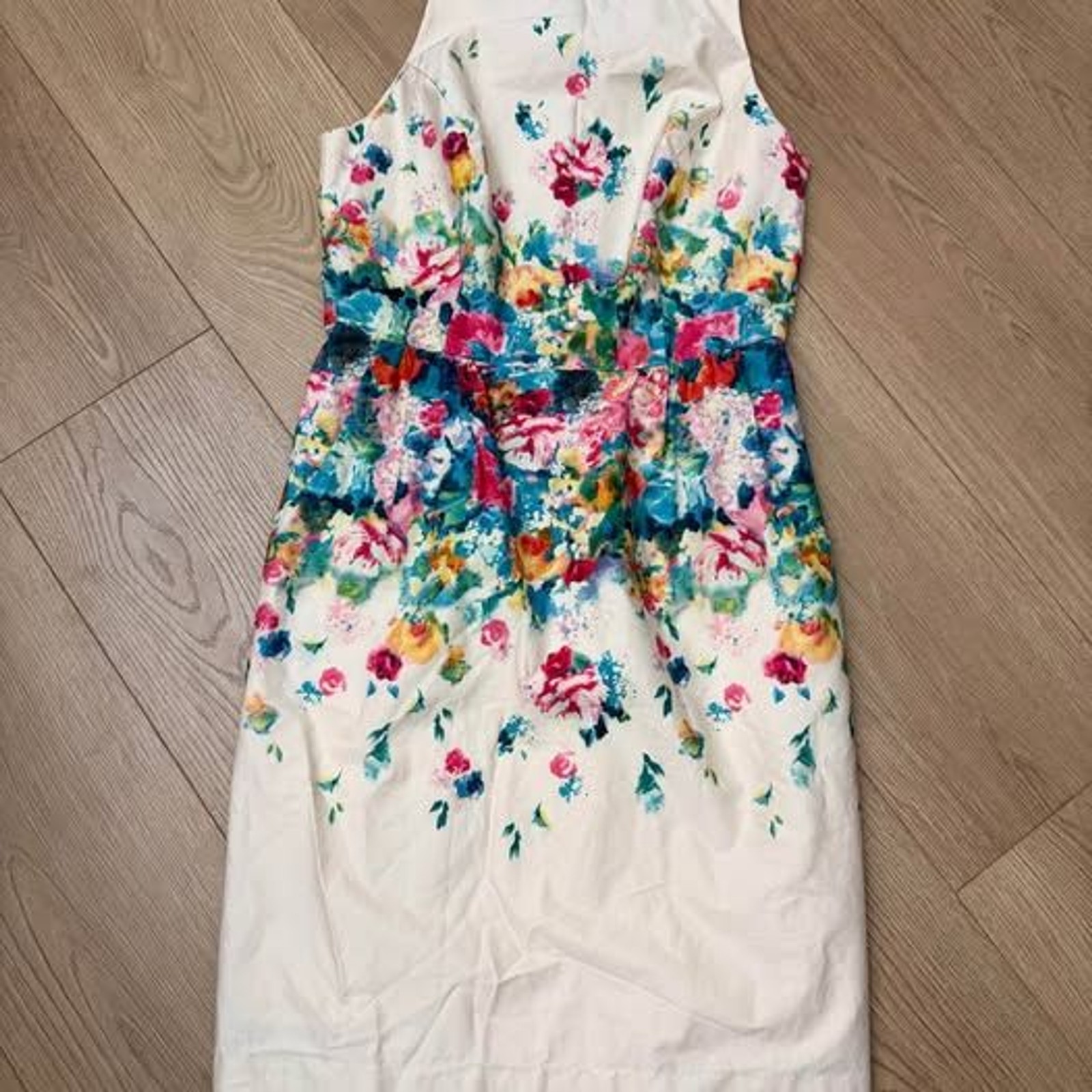 Maeve floral sleeveless tea garden dress size 4