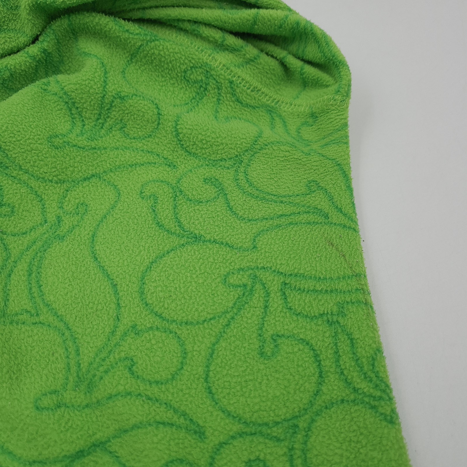 Kari Traa Fleece Jacket Green Geo Microfleece Zip Up Outdoor Women Ko1 Size XS