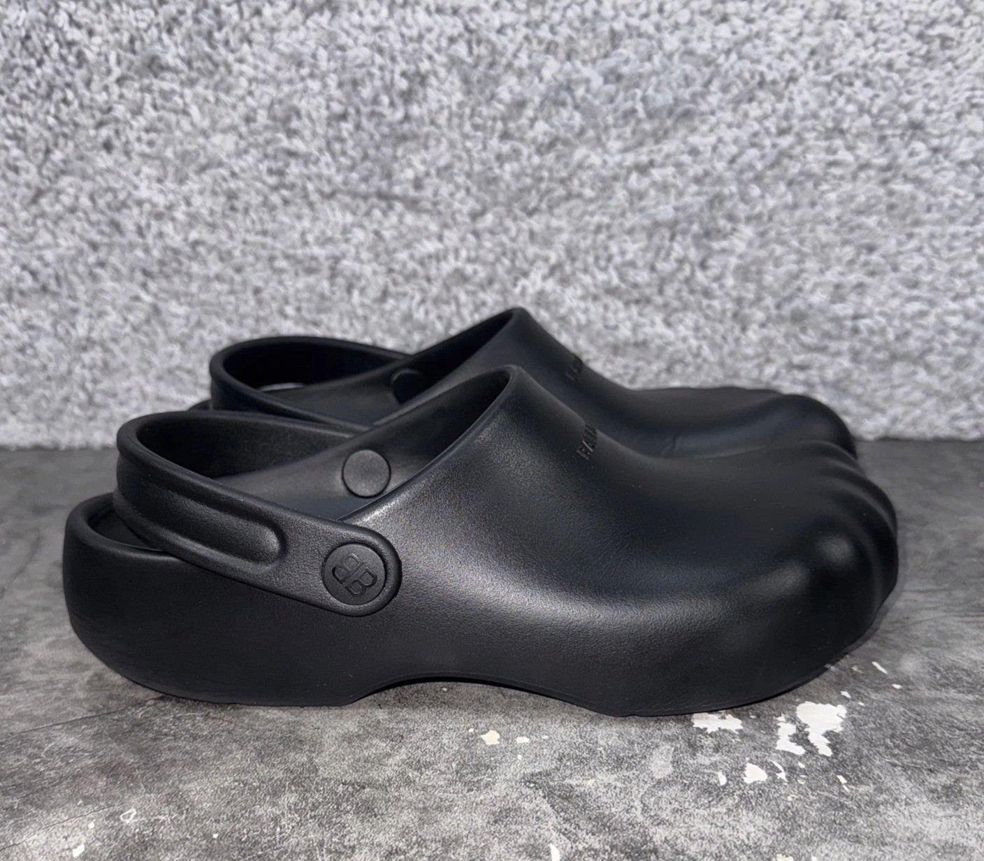 Balenciaga Sunday Molded Mule Slingback Rubber Clogs Shoes Women Size 40