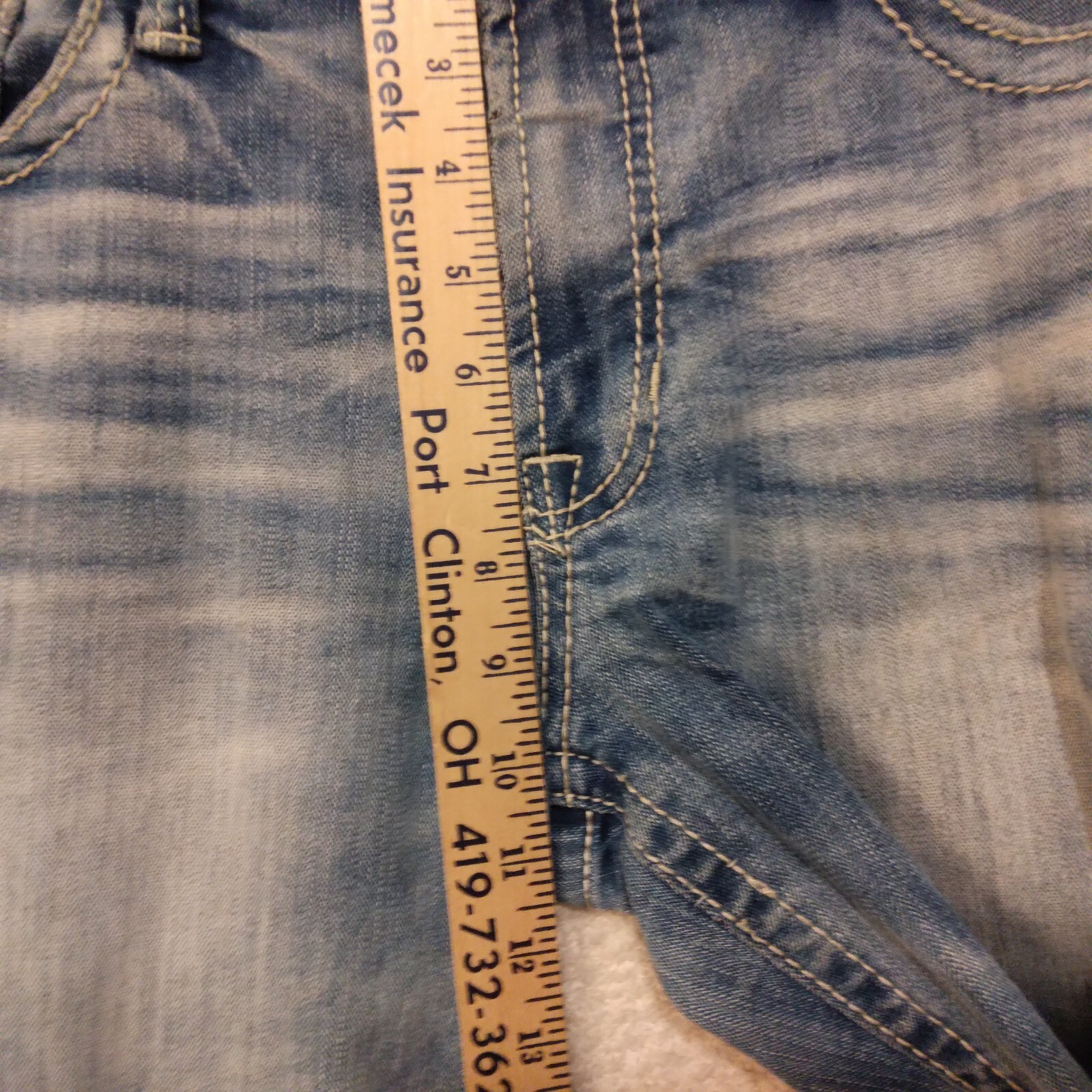 Salvage Anarchy BKE Buckle jeans mens 32R blue denim relaxed straight 35×31