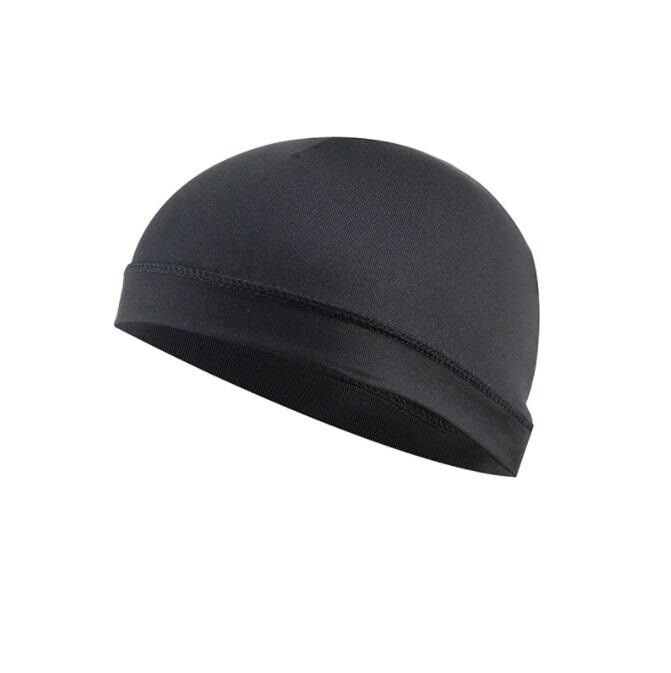 Dome Cap Wicking Helmet Liner Elastic FootBall Biker Beanie Hat Head Wrap Spande