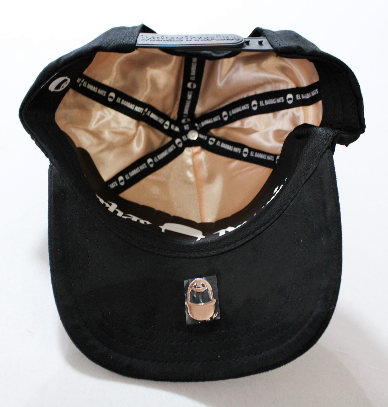 Gorra Barbas Hats B Star Rose Gold Snapback Suede Brim Cap CD4 Black One Size