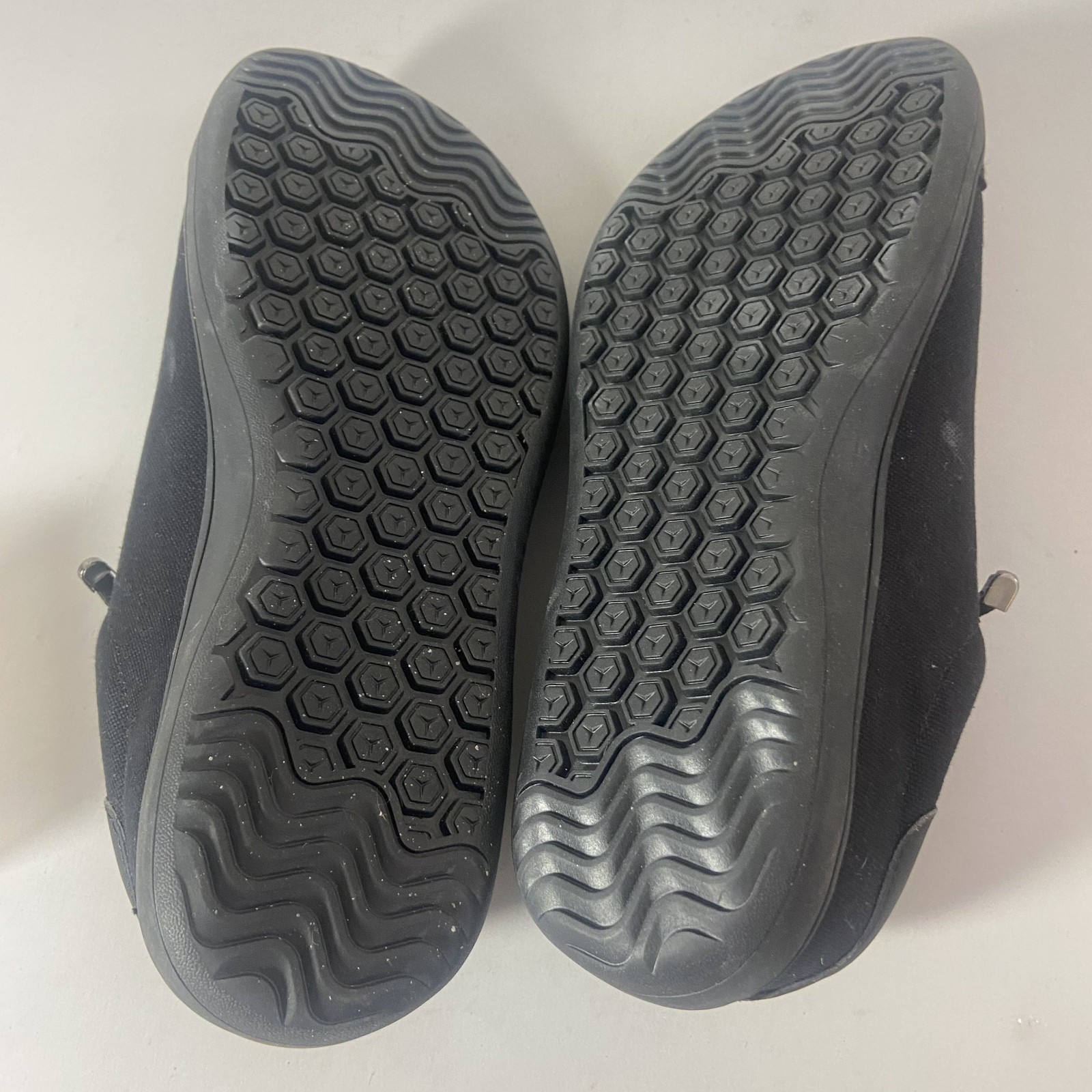 Hobibear Unisex US Womens 9 Mens 8 Barefoot Minimalist Black Canvas Suede Shoes