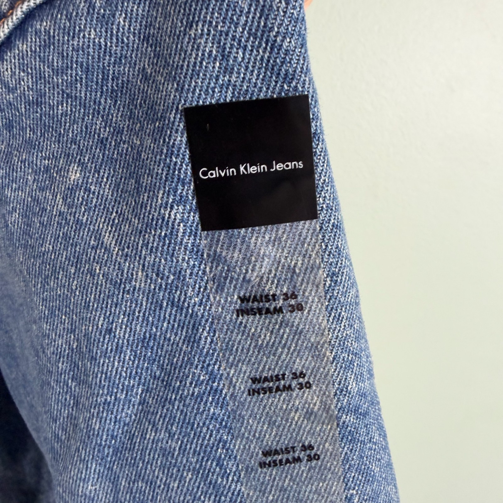 Calvin Klein Jeans Easy Fit Natural Waist Classic Tapered Leg NEW NOS 36 x 30