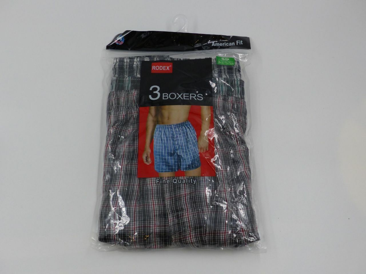 LOT OF 7* RODEX 2001 3 PACK BOXERS PLAID MENS SMALL 28-30 BOXERS