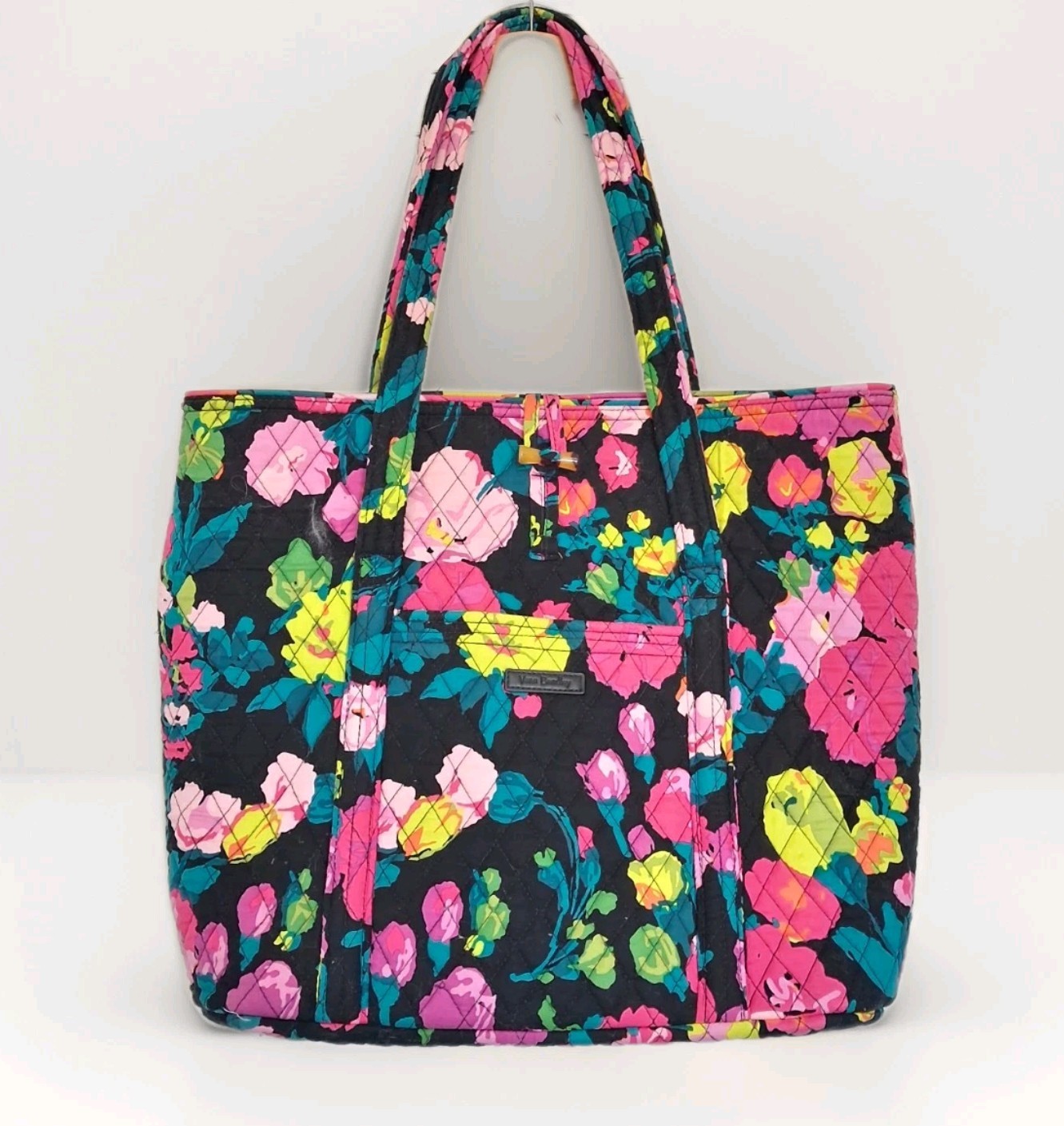 VERA BRADLEY Hathaway ‘Hilo Meadow’ Premium Cotton Floral XL Tote Bag