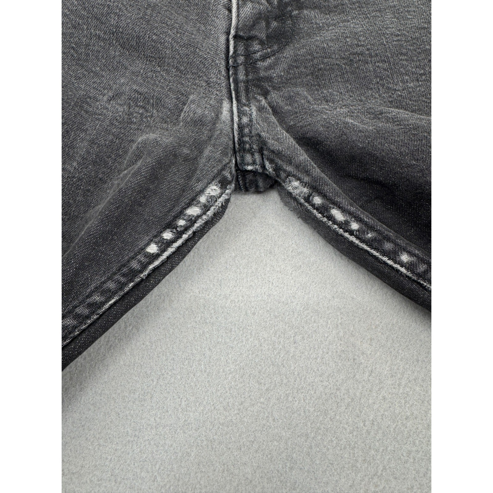 Levis 505 Regular Fit Jeans Mens 36×34 (36×32) Faded Black Straight Leg Denim
