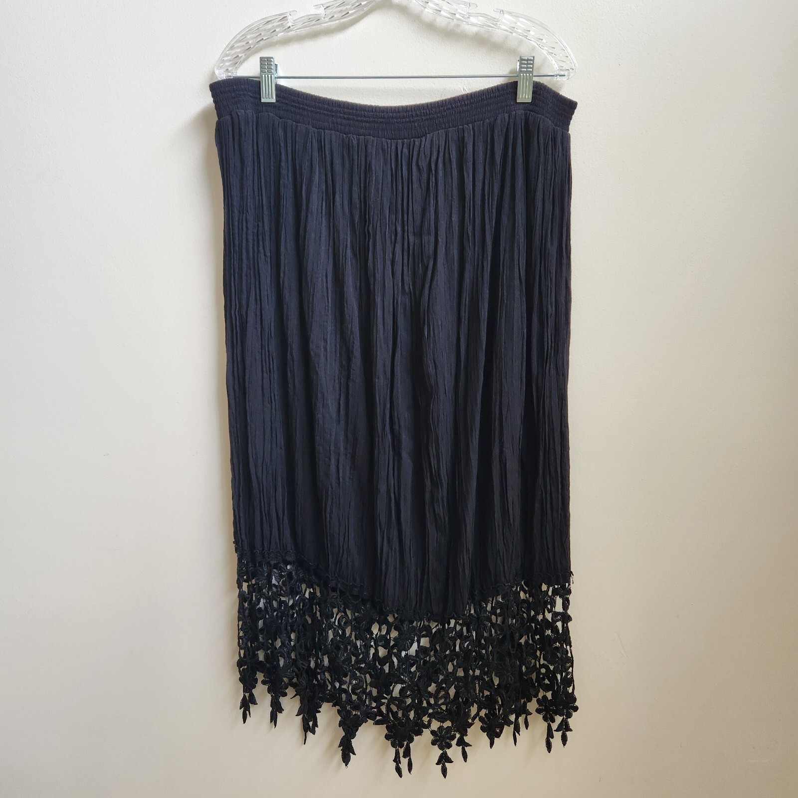 Magnet Art Lynn Yang Vtg Skirt Women M/L Maxi Lace Boho Whimsigoth Minimalist