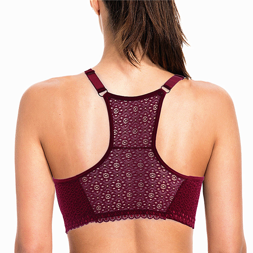 Plus Size Bra BCDDDE FFGH Front Closure Brassiere Womens Bras Sexy Lingerie US