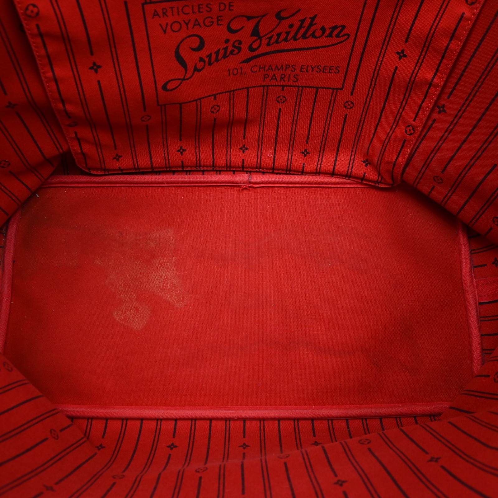 LOUIS VUITTON Damier Ebene Neverfull GM Tote Bag N51106 LV C1965YR806