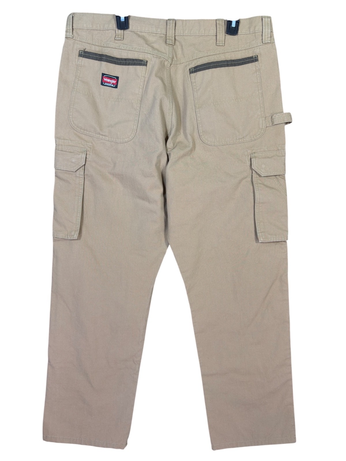 Wrangler Riggs Workwear Cargo Carpenter Pants Men’s 38×32 Khaki Utility NWOT