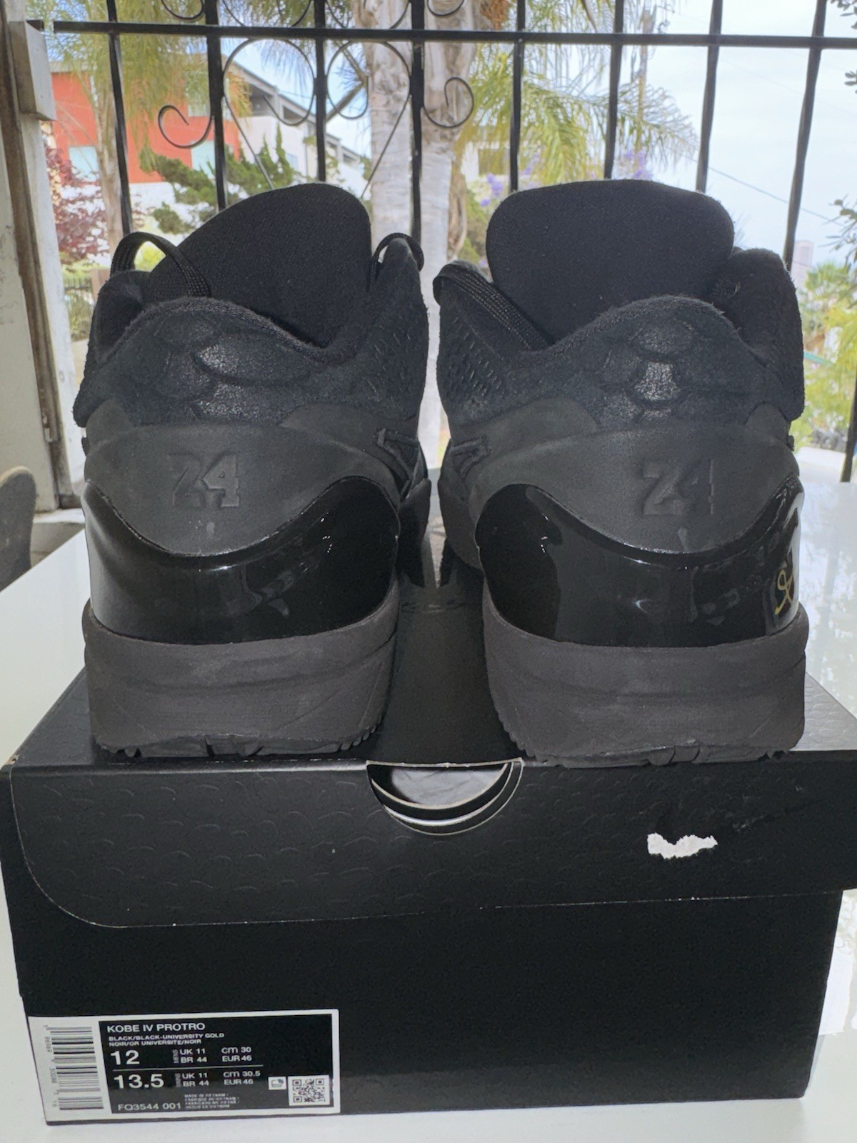 Nike Zoom Kobe 4 Protro Gift of Mamba Black/University Gold FQ3544-001 2024