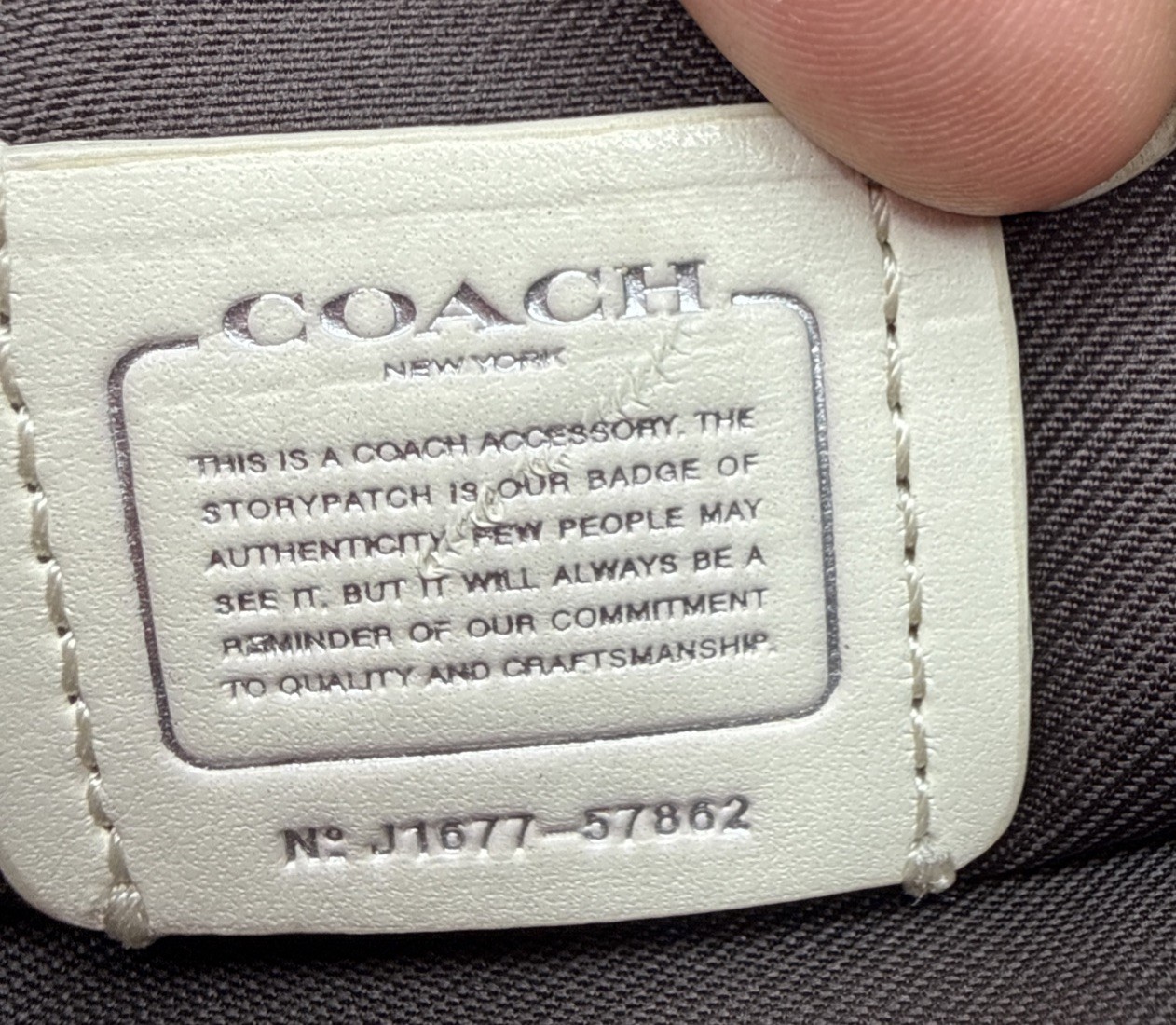 Coach Nolita Wristlet In White Pebbled Leather W/ Silver Stud Accents NY Logo