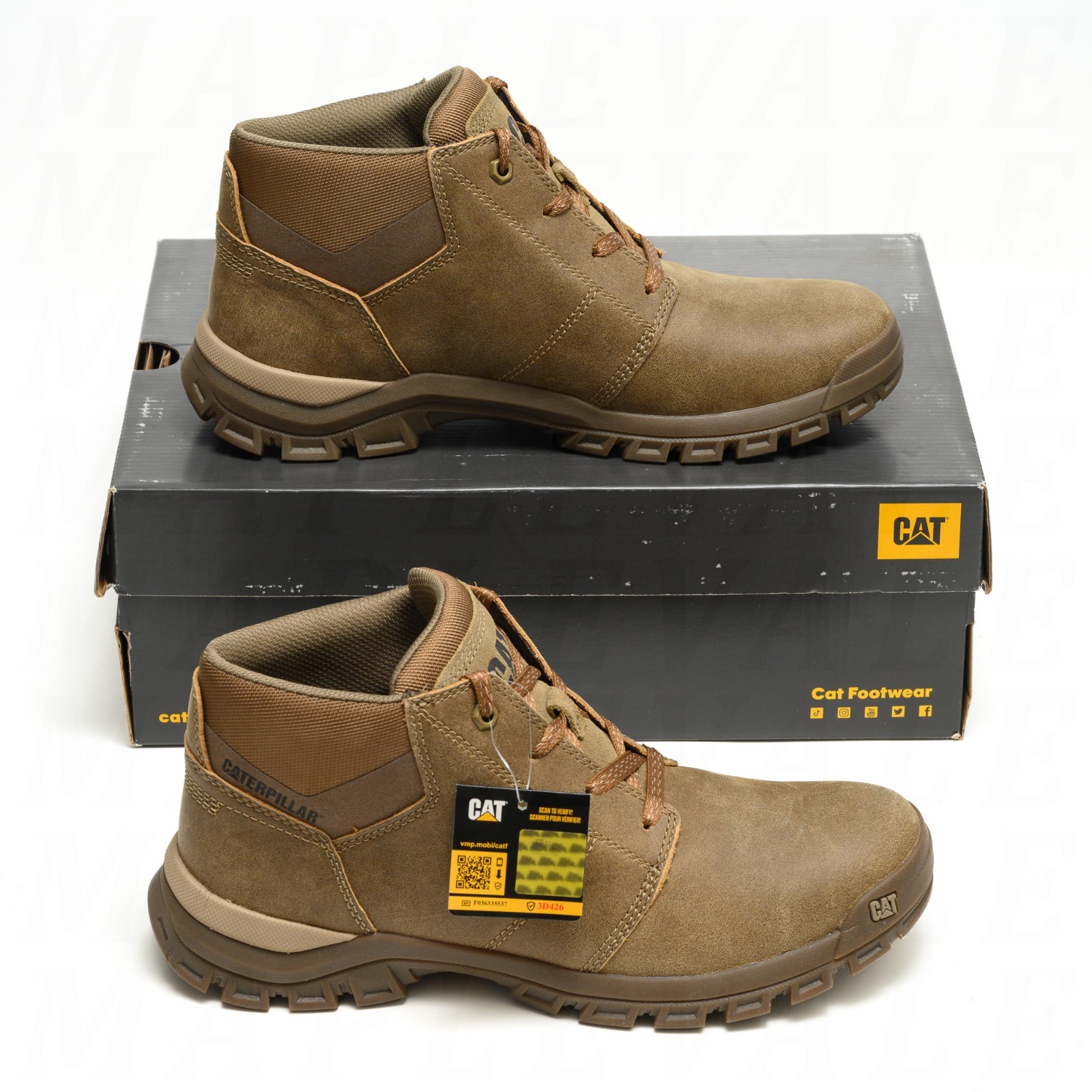 CAT Caterpillar Threshold Mens Sz 10 Chukka Boots Ankle Shoes Beaned P725956 NEW