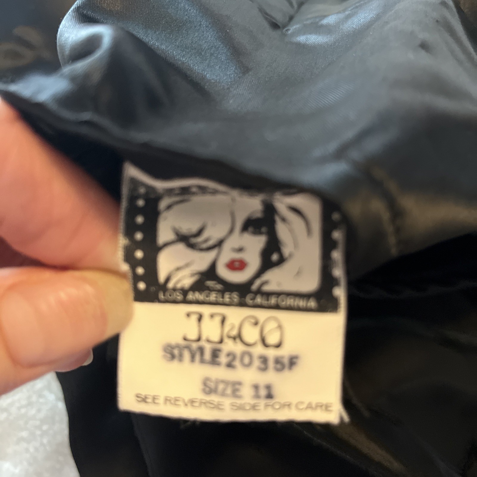 Women’s Black Silky Jumpsuit Vintage Size 28 Inch Waist 32 Length Tag Says 11