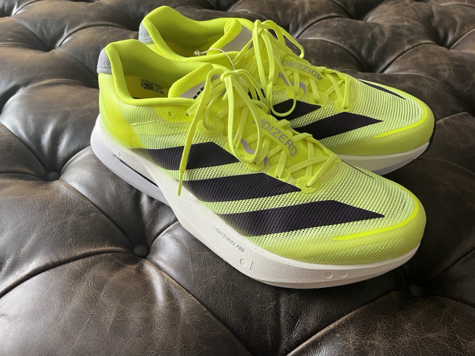 Adidas Boston 13 Solar Yellow/Aurora Plum/Powder Plum Men’s Size 10.5