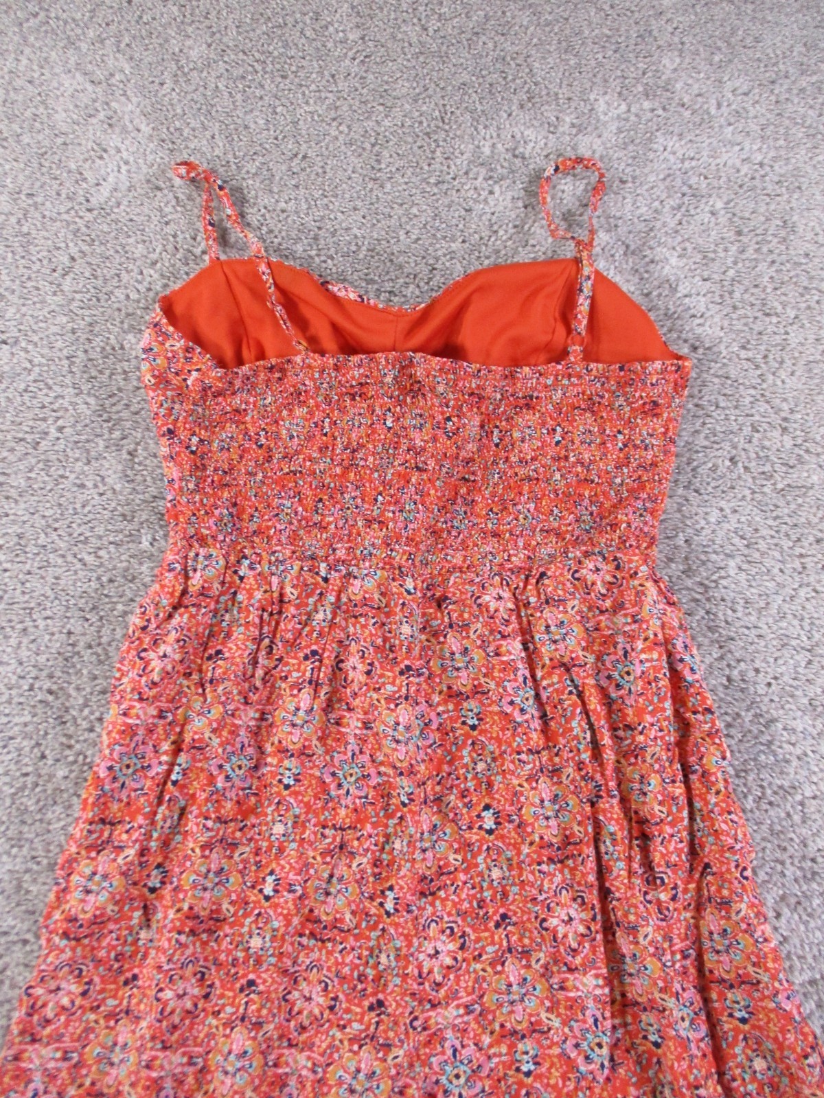 A.U.W. Small Womens Jumpsuit Wide Leg Red Floral Rayon Lined