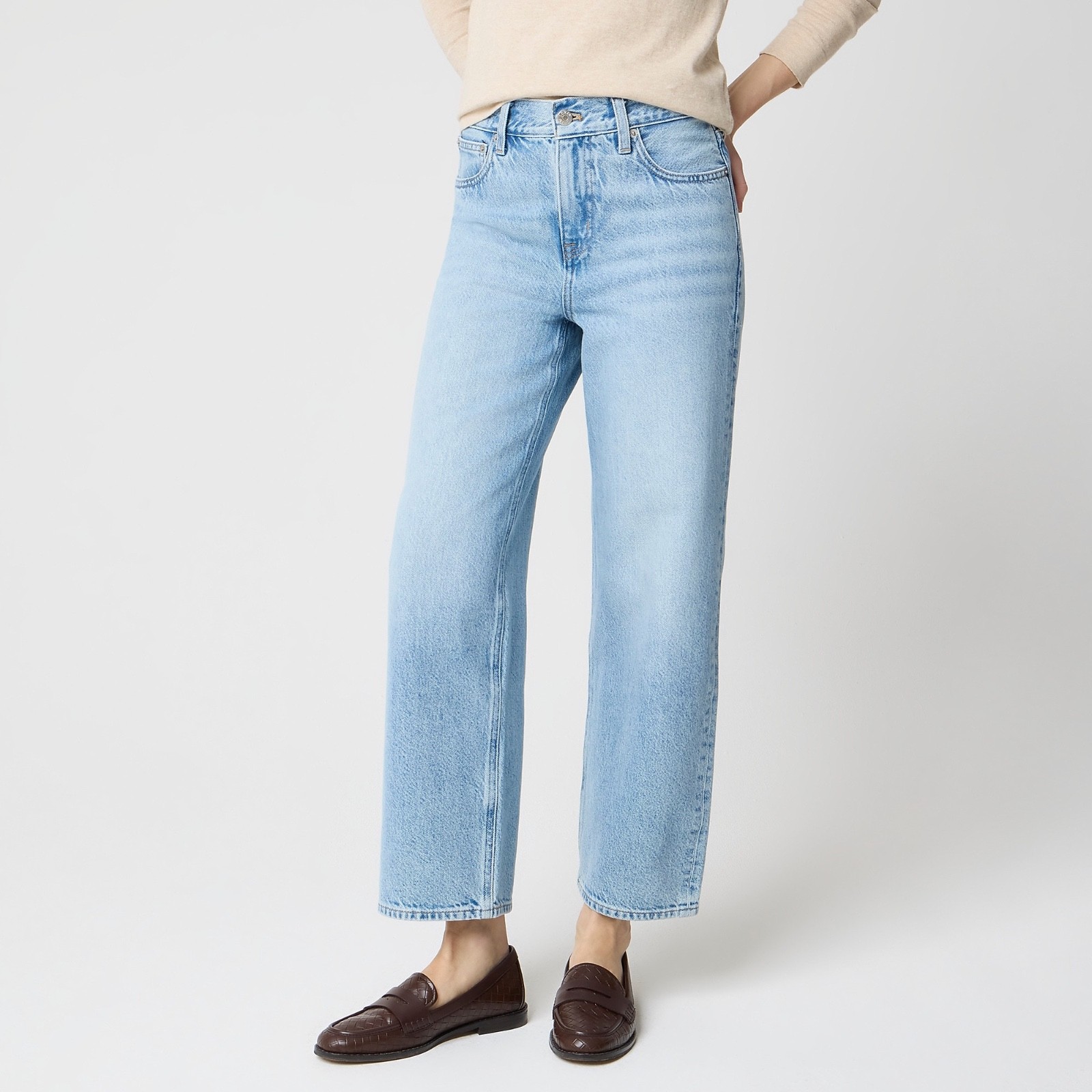 NWT J.Crew Factory 28 Petite ’90s Vintage Baggy Jean Slim Wide Leg