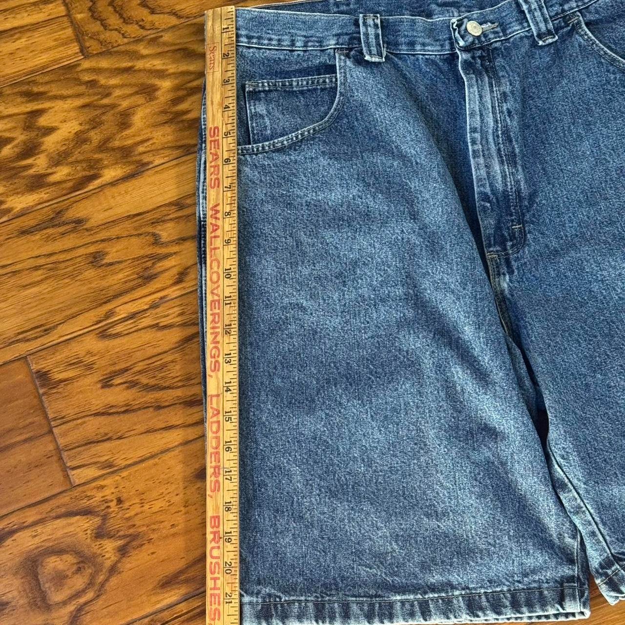 Wrangler Hero Mens Blue Denim Carpenter Shorts Hammer Loop Carpenter size 38