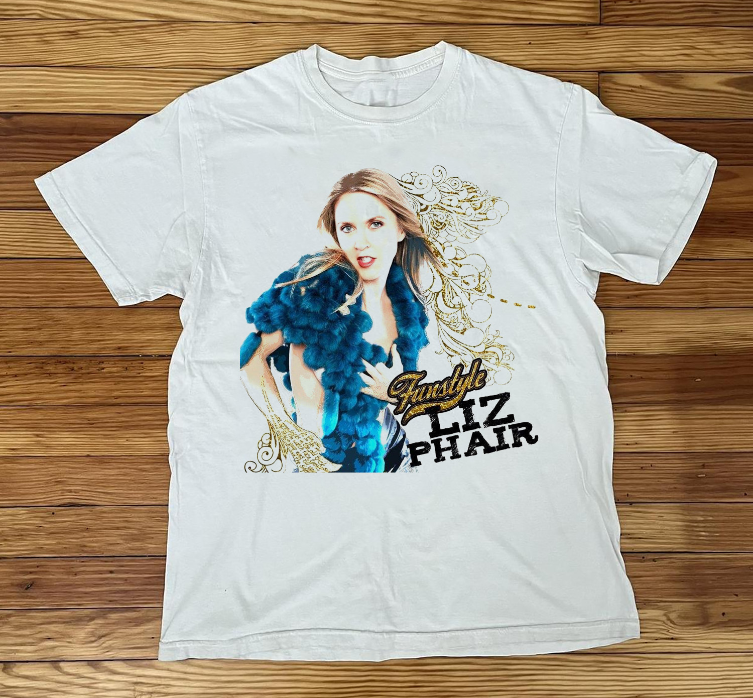 NEW Liz Phair Short Sleeve Cotton Gift Fan White All Size T-Shirt BT161