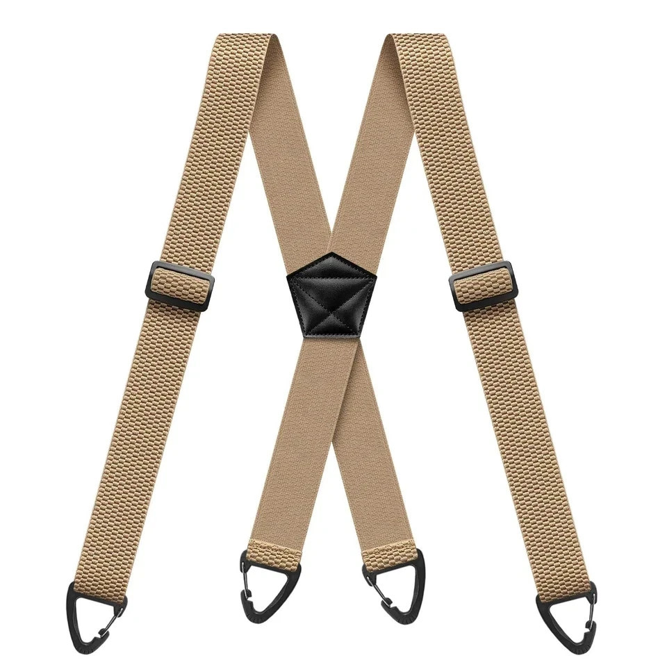 Suspenders for Men Heavy Duty, X Shape Back Hidden Suspender 1.5″ Under Clothing