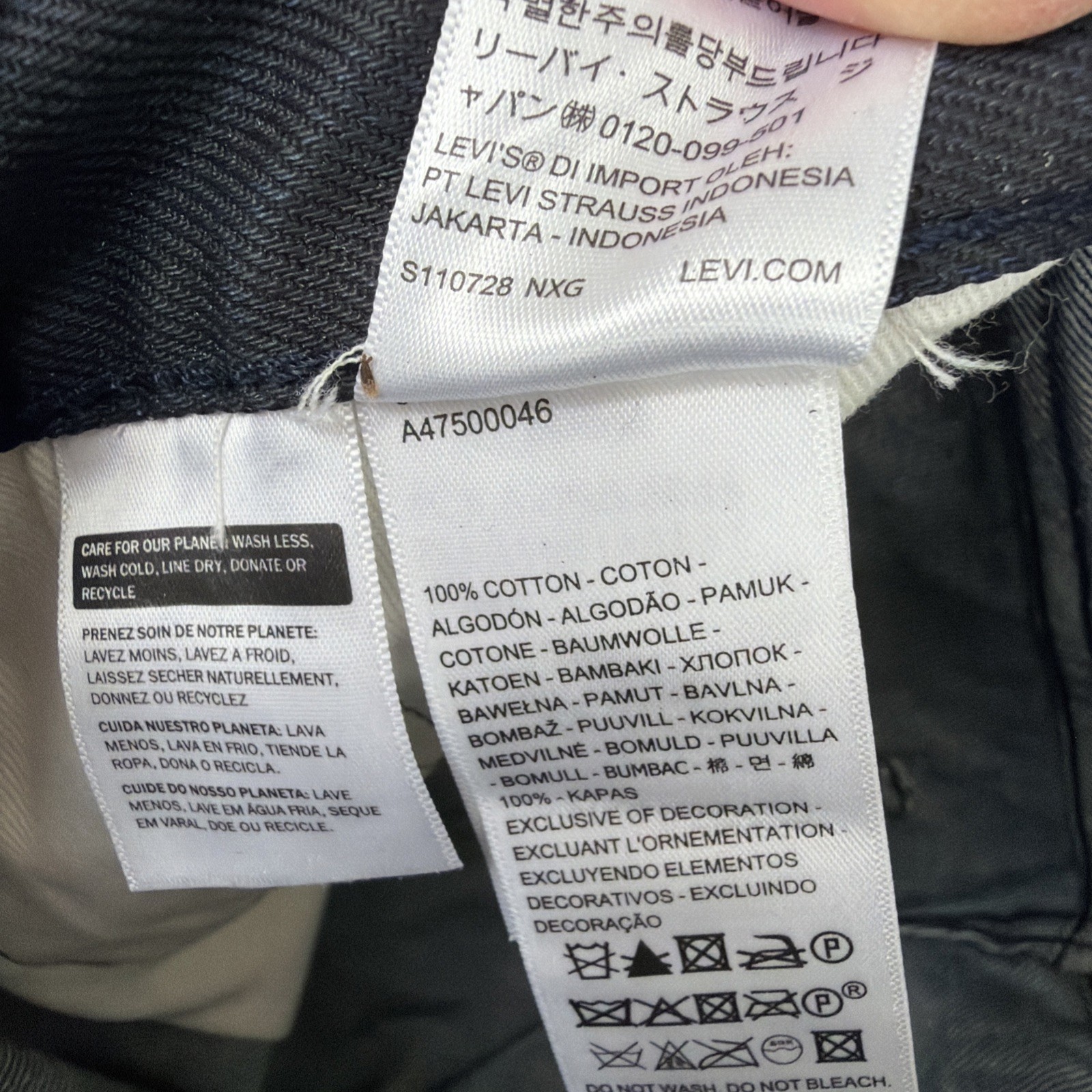 Levi’s Premium 578 Baggy Coated Denim Jeans Men’s Size 32×32 Blue Cotton Y2K
