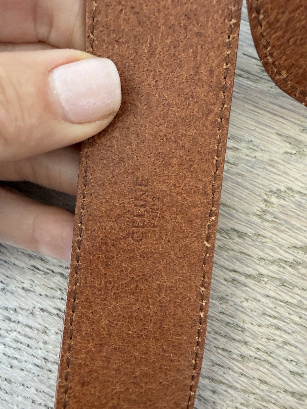 Authentic Celine Brown Belt Size 80cm