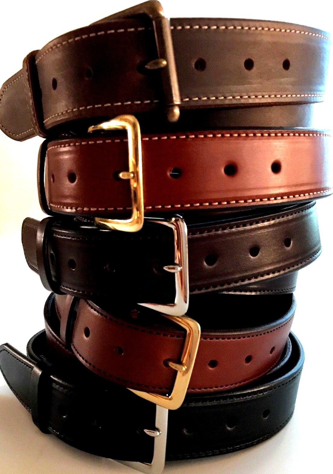 1-1/2 AMISH HANDMADE CASH MONEY ZIPPER TRAVEL STITCHED LEATHER BELT 1.5″ USA CCW