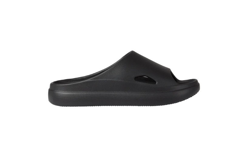 32 Degrees Unisex Cushion Slide Sandals EVA Shower Shoes Black XS-XL