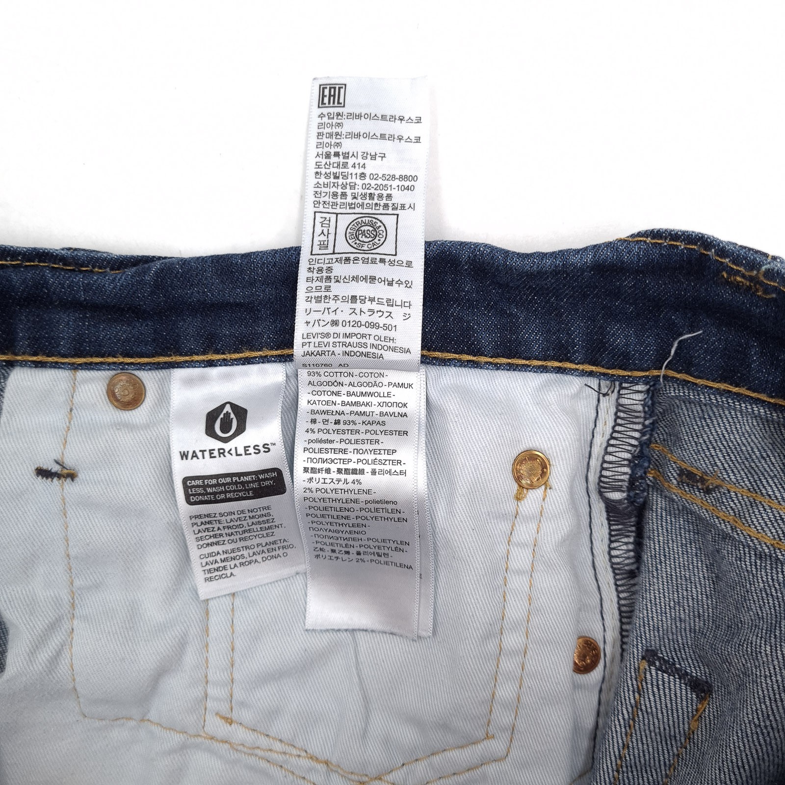 Levi’s Jeans 512 Men Stretch Slim Tapered Ay5 Size W32 L34