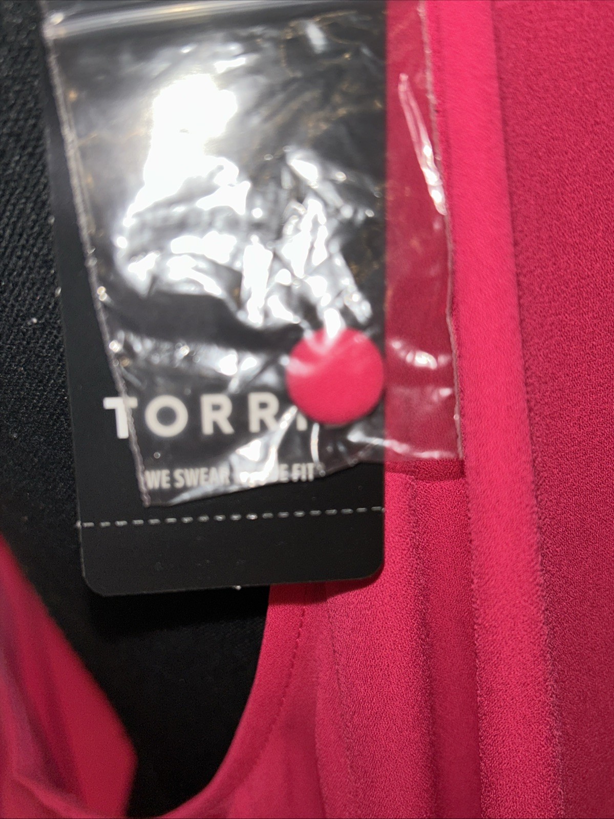 NWT Torrid 2 Tank Top Goddess Neck Pleated Georgette Watermelon Red Chiffon