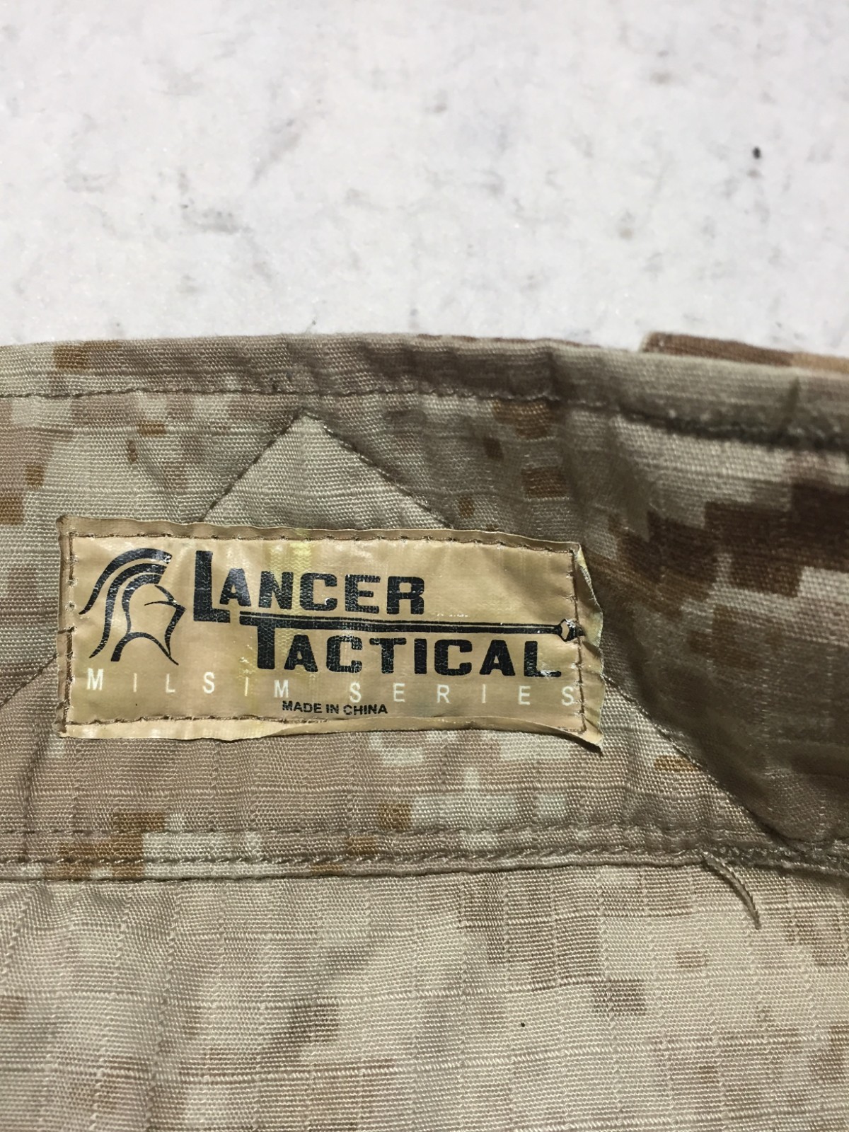 Lancer Tactical Milsim Series Pants Mens 34 31 Beige Digi Camo Knee Pads Pockets