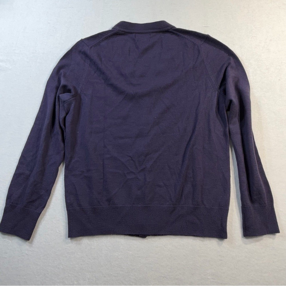 Banana Republic Extra Fine Merino Cardigan, Purple, Size M
