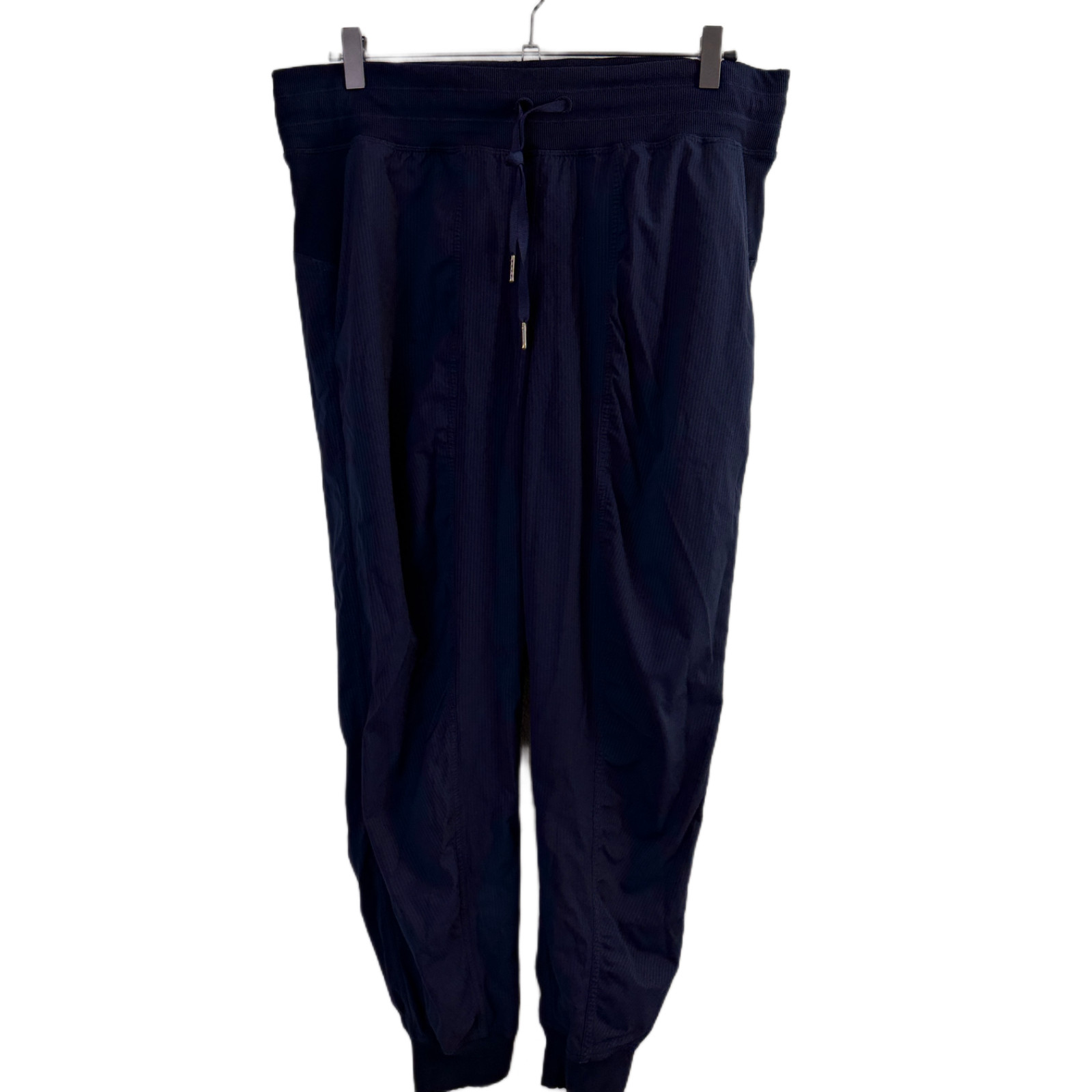 Lululemon Pants Womens 12 Blue Dance Studio Pants Striped Unlined Lounge 27.5in