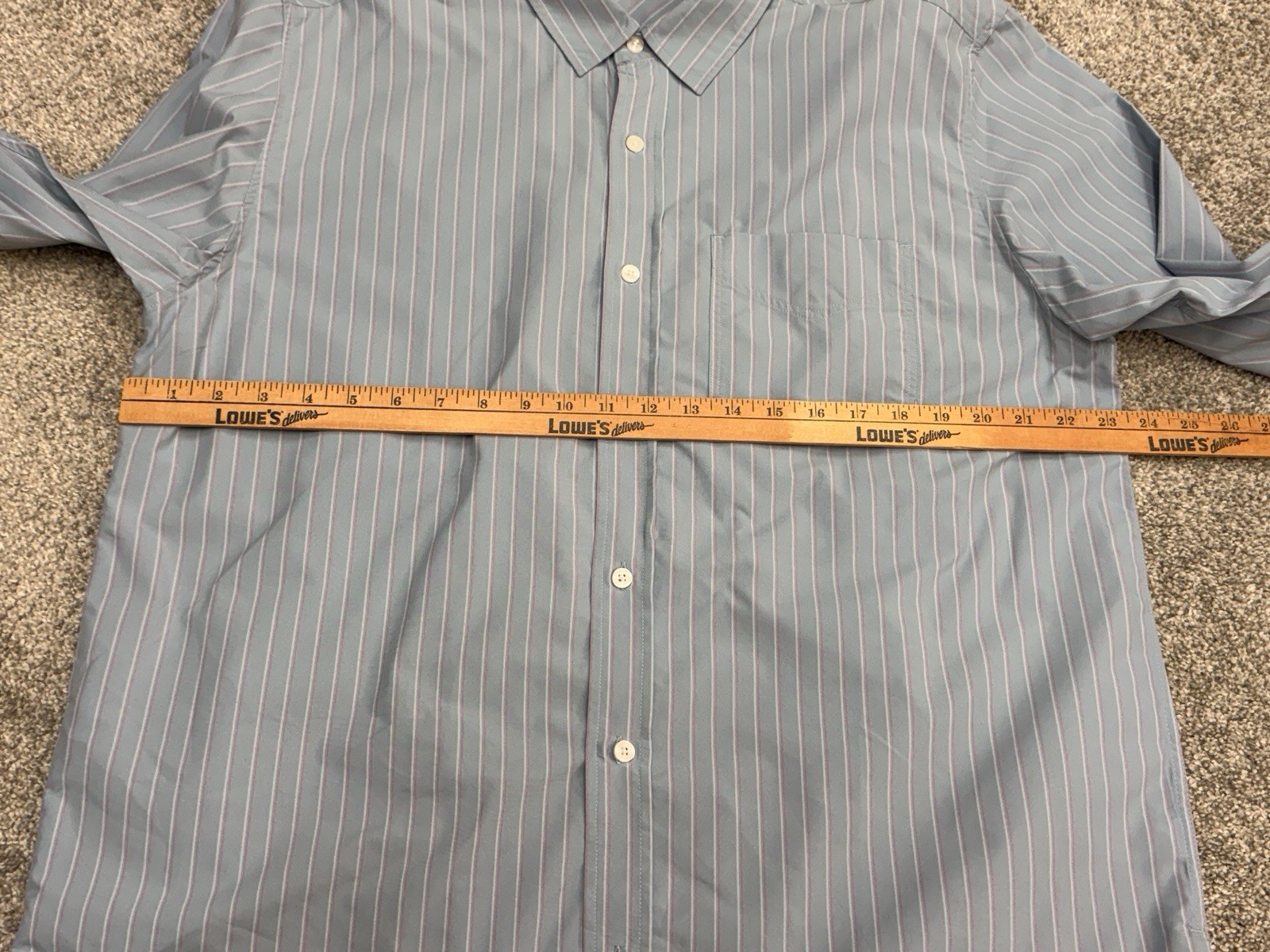 Rohan Worldview Shirt Button Up Long Sleeve Mens L Blue