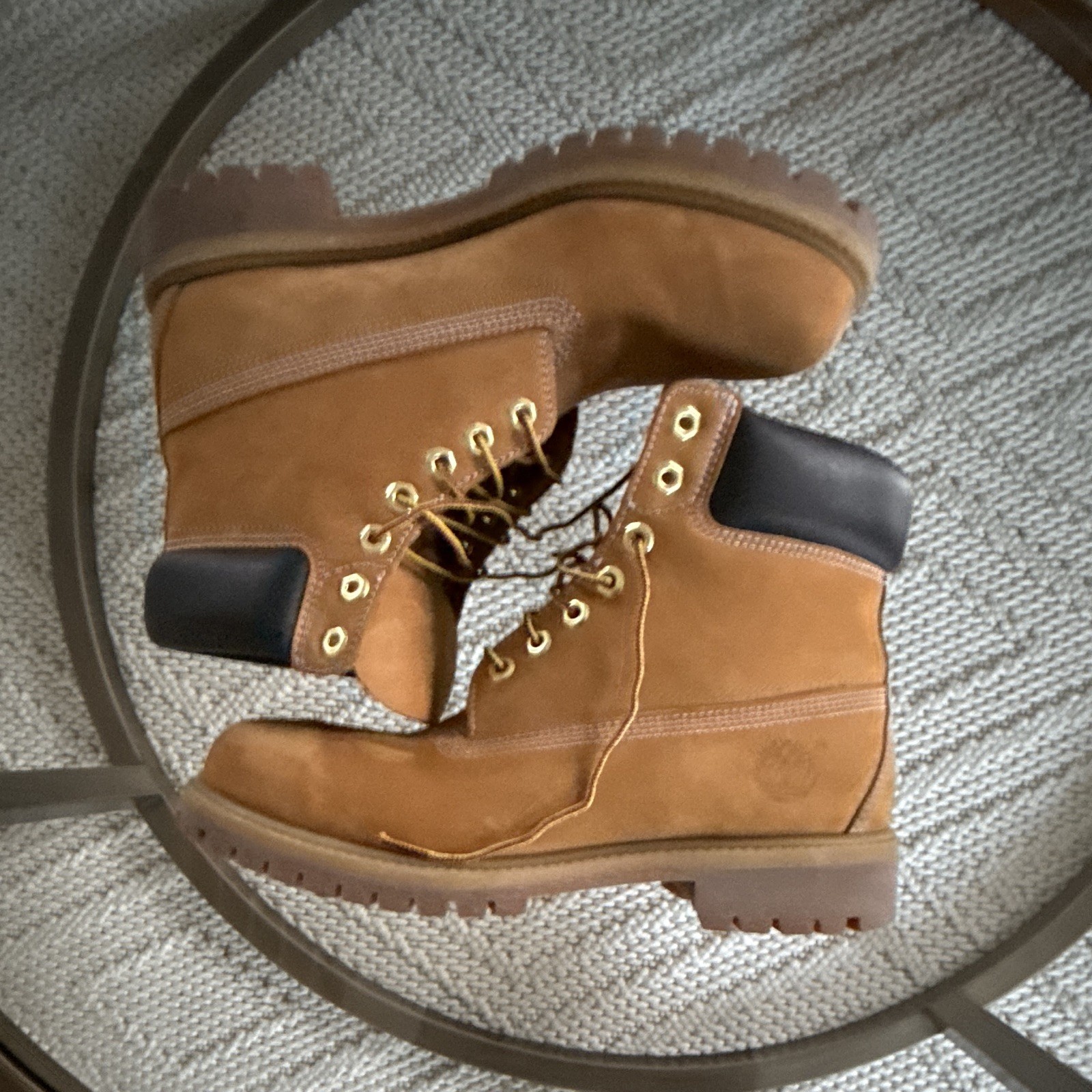 Timberland Premium 6-Inch Waterproof Leather Work Boots Brown Men’s 9.5 M