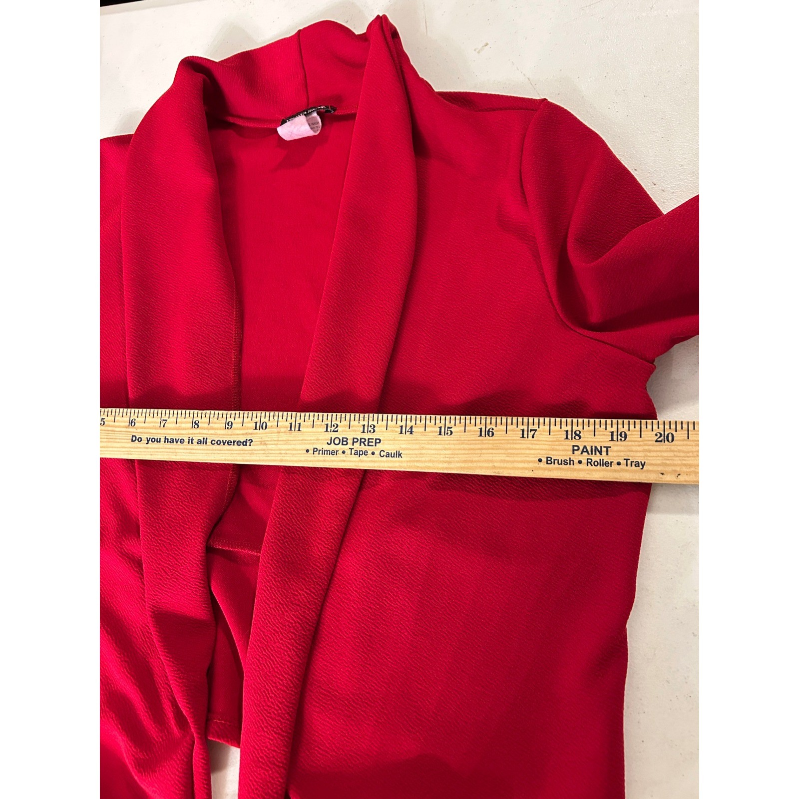 Red Blazer Cardigan size XLARGE Business Casual Dressy Holiday Office Attire