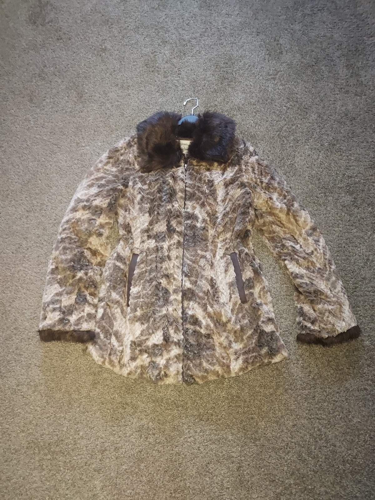 dennis basso faux fur coat